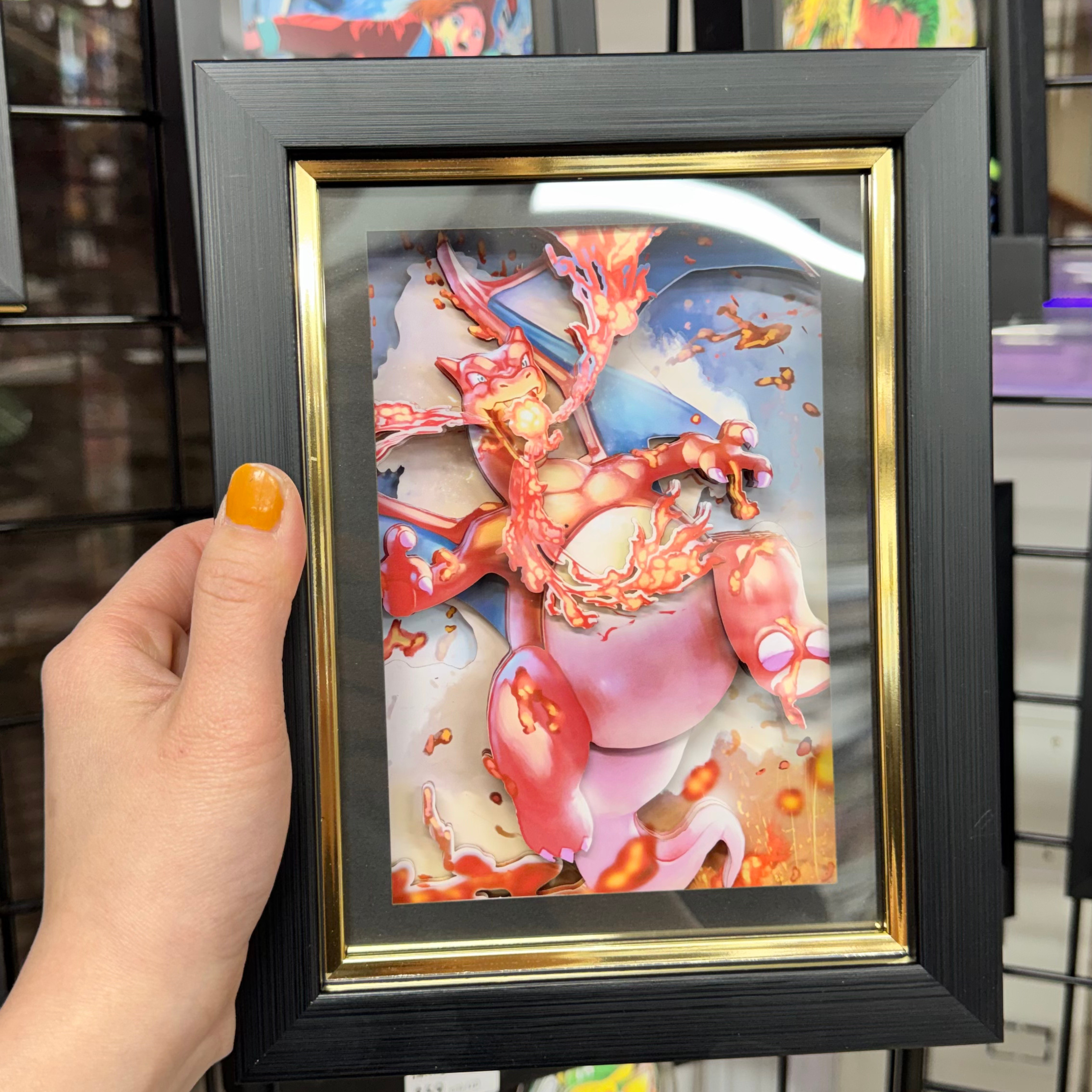 Charizard - 3D Paper Cut Art Frame- Pokemon – Neko Craft Studio