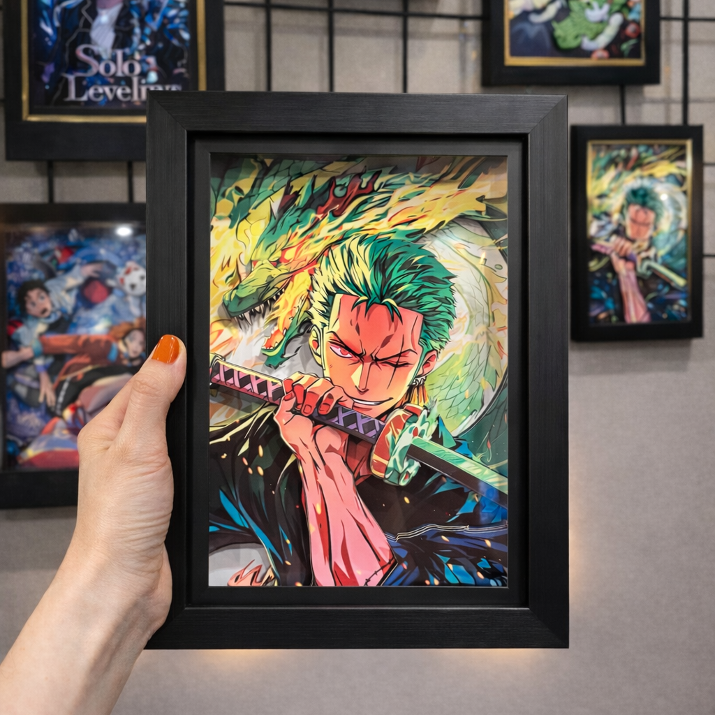 Roronoa Zoro - 3D Paper Cut Art Frame - One Piece – Neko Craft Studio