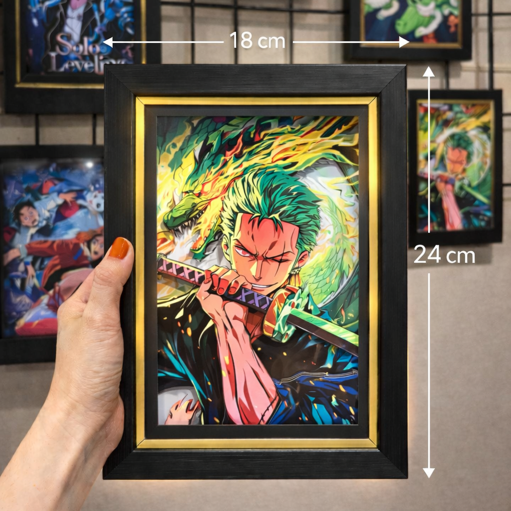 Roronoa Zoro - 3D Paper Cut Art Frame - One Piece