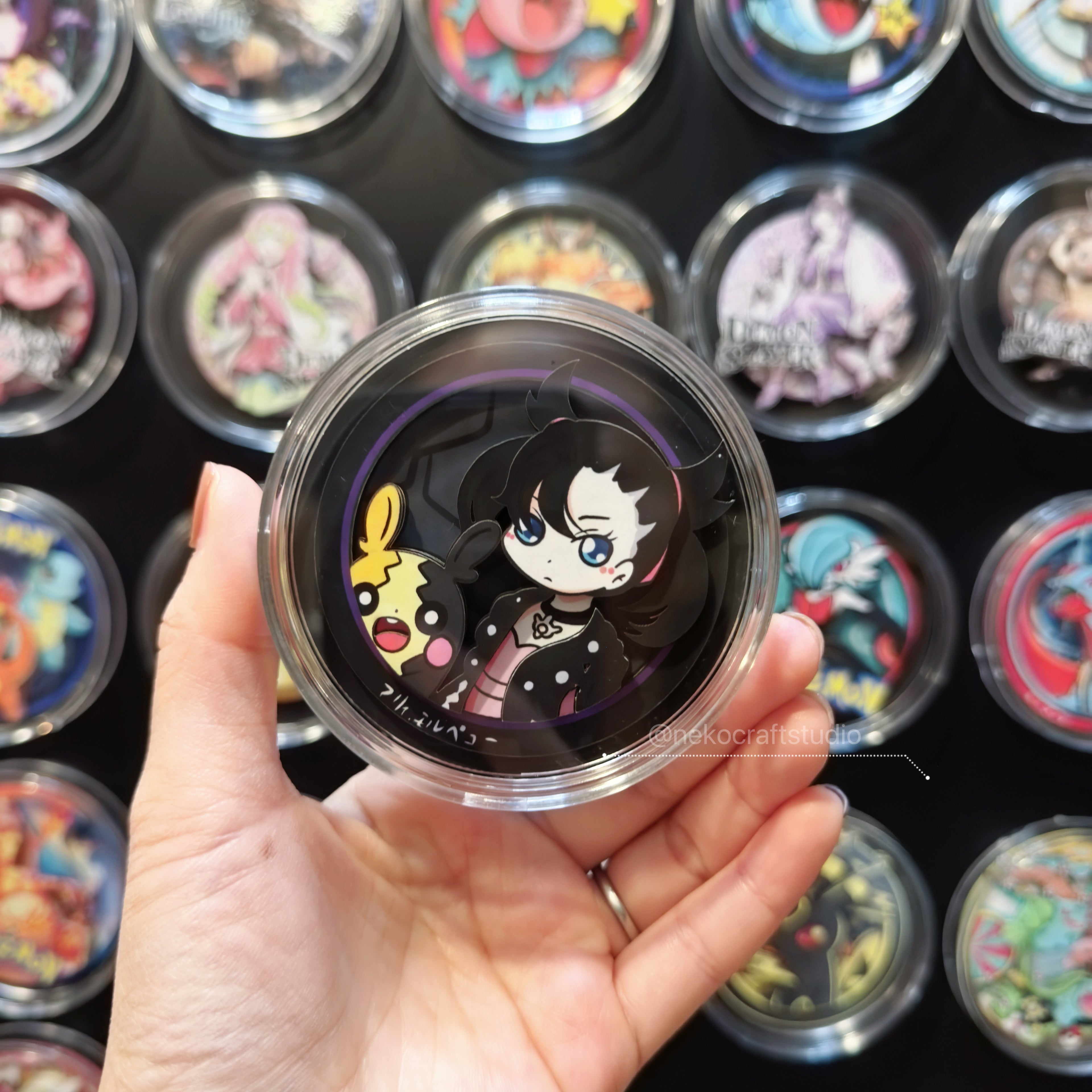 Pokemon Masters Trainer- Marie & Morpeko - Paper Cut Magnet
