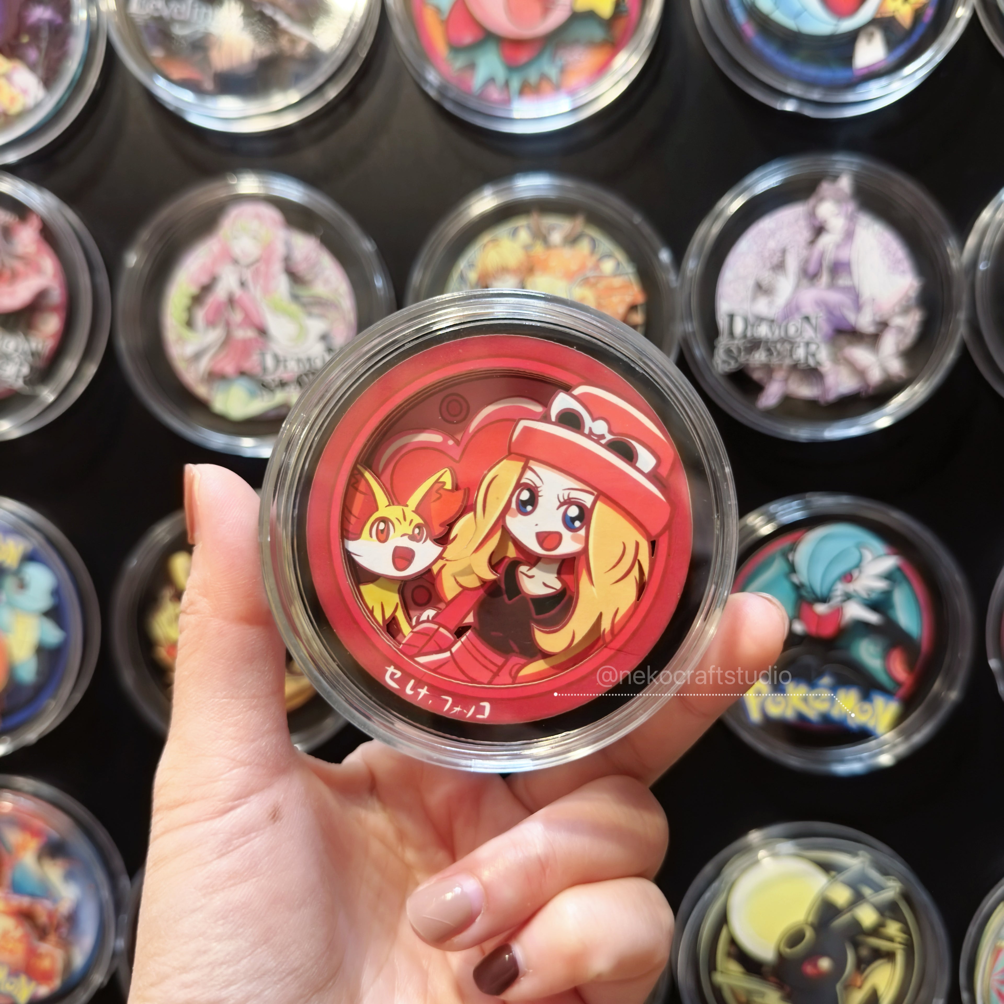 Pokemon Masters Trainer- Serena & Fennekin -Paper Cut Magnet