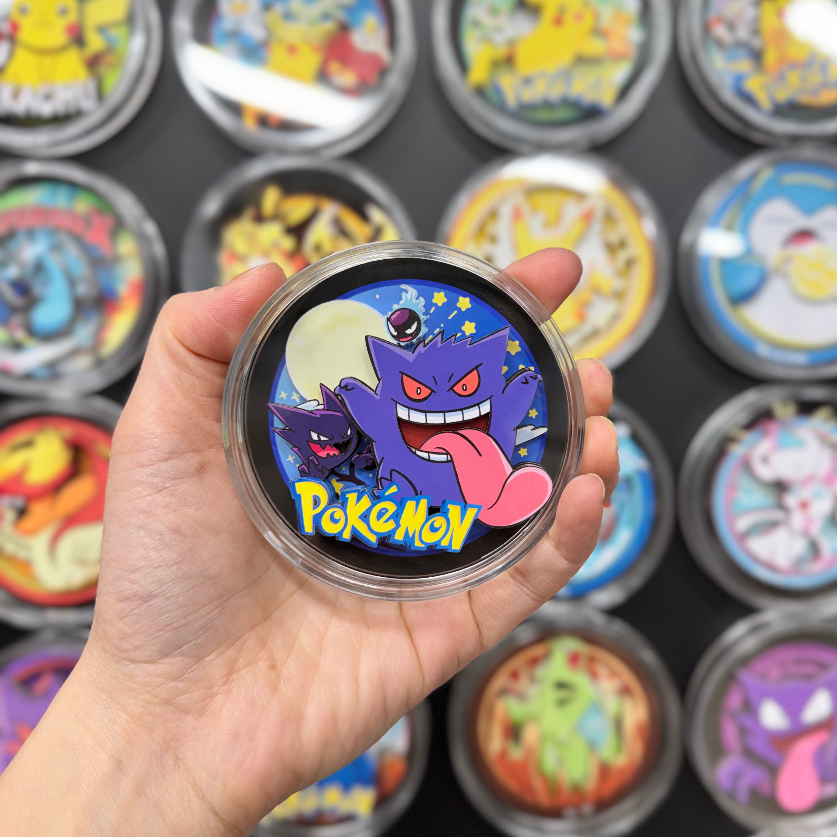 Gengar & Haunter - Paper Cut Magnet