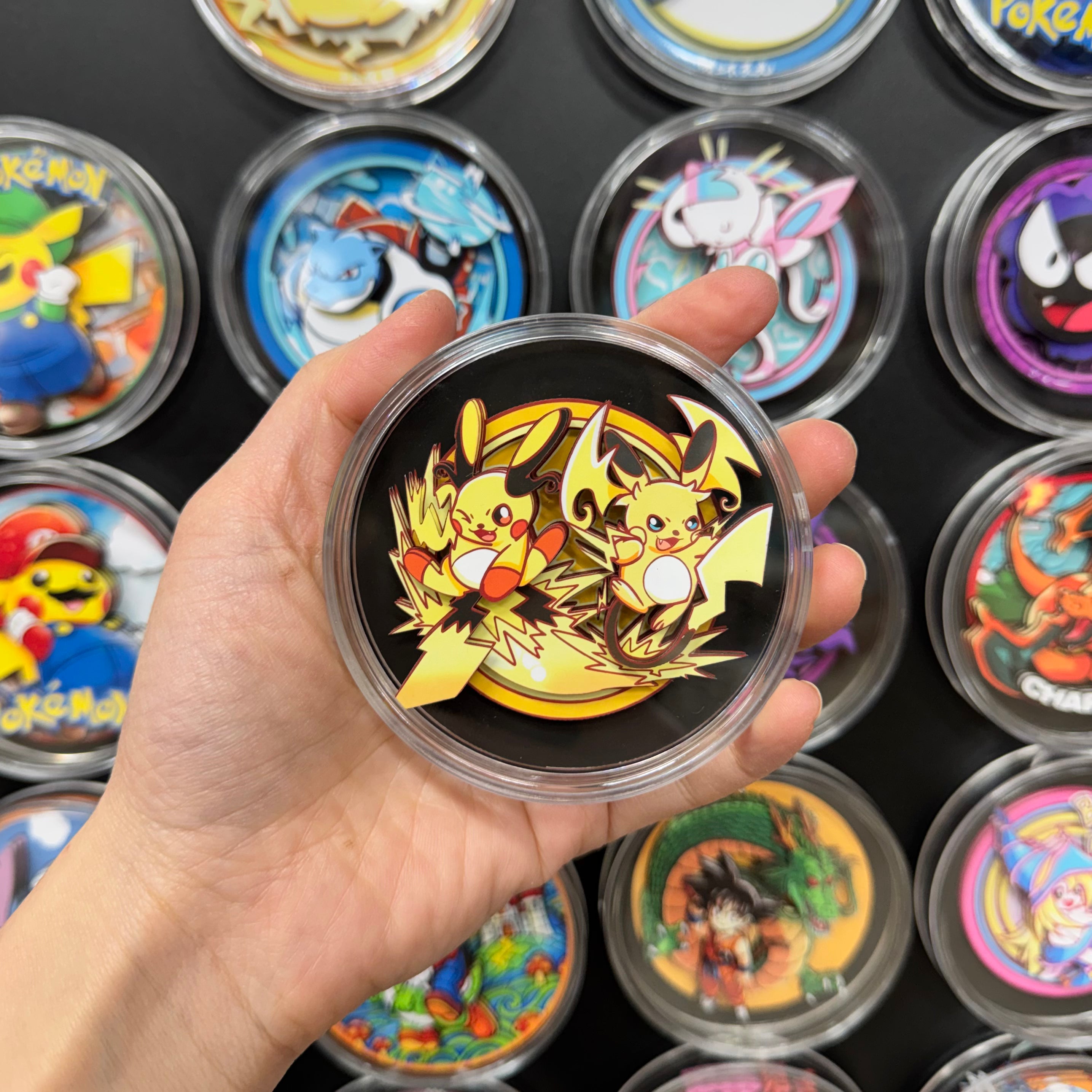 Pichu & Raichu - Paper Cut Magnet