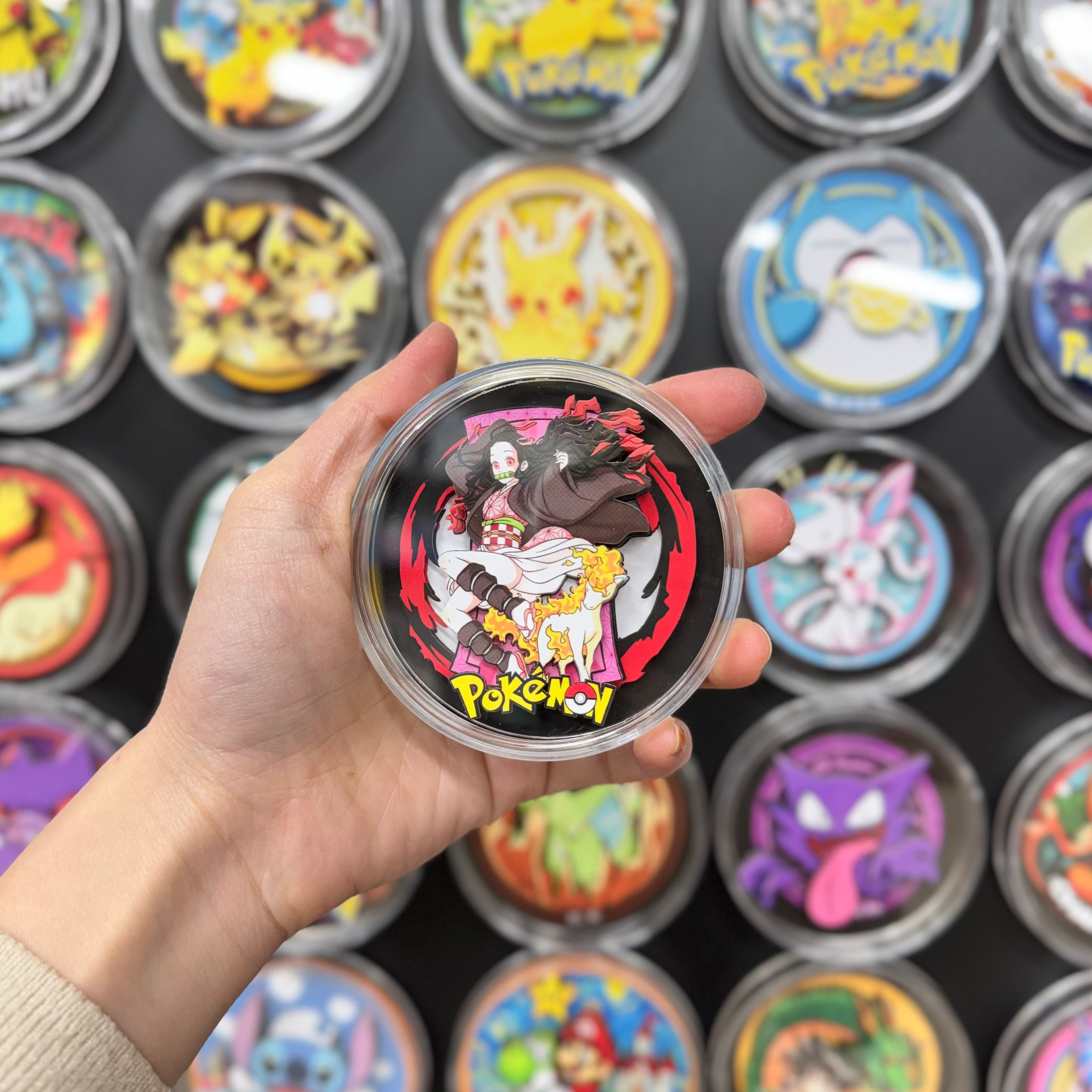 Nezuko X Ponyta - Paper Cut Magnet