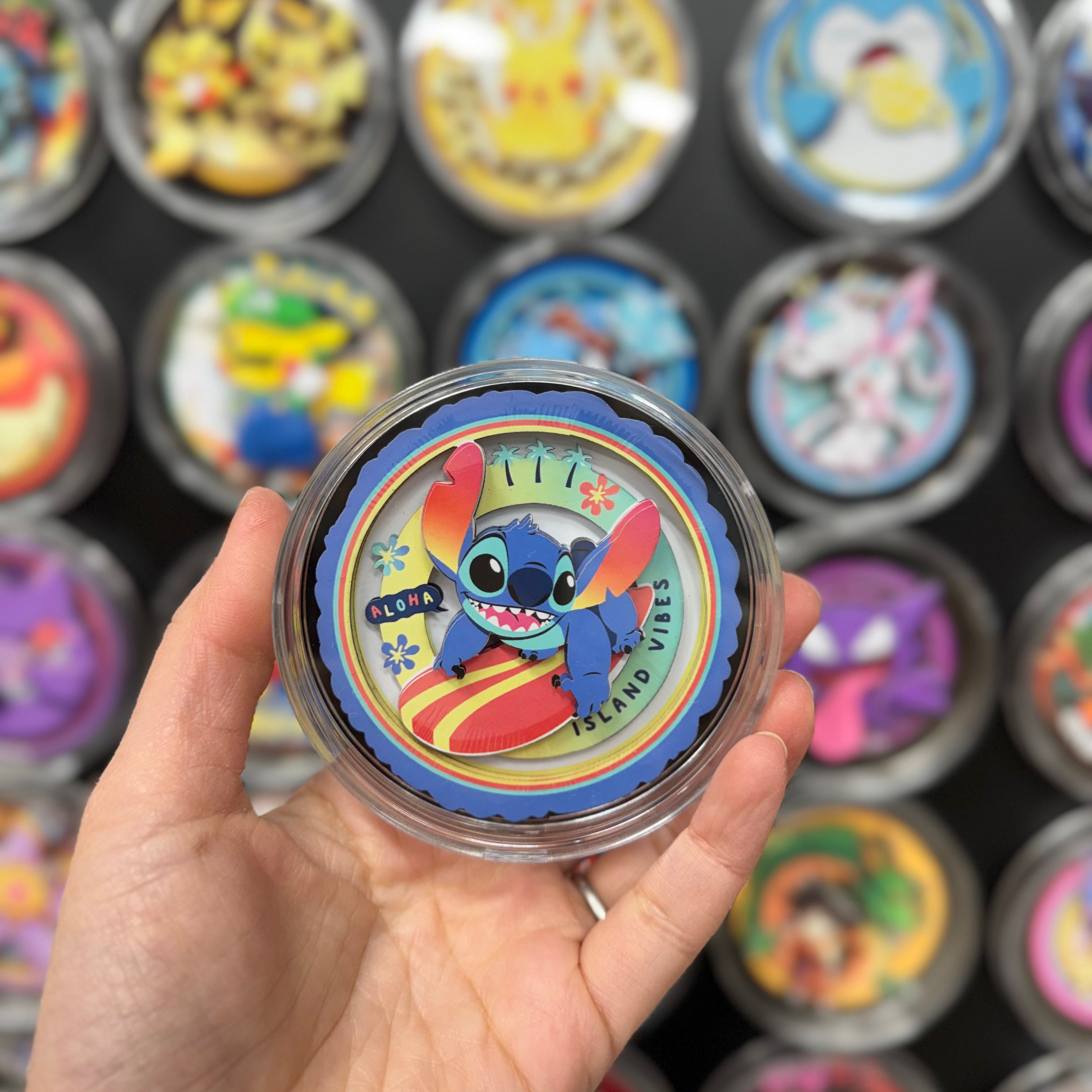 Stitch Surfing - Paper Cut Magnet