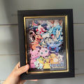 Pokemon Group-3D Paper Cut Art Frame