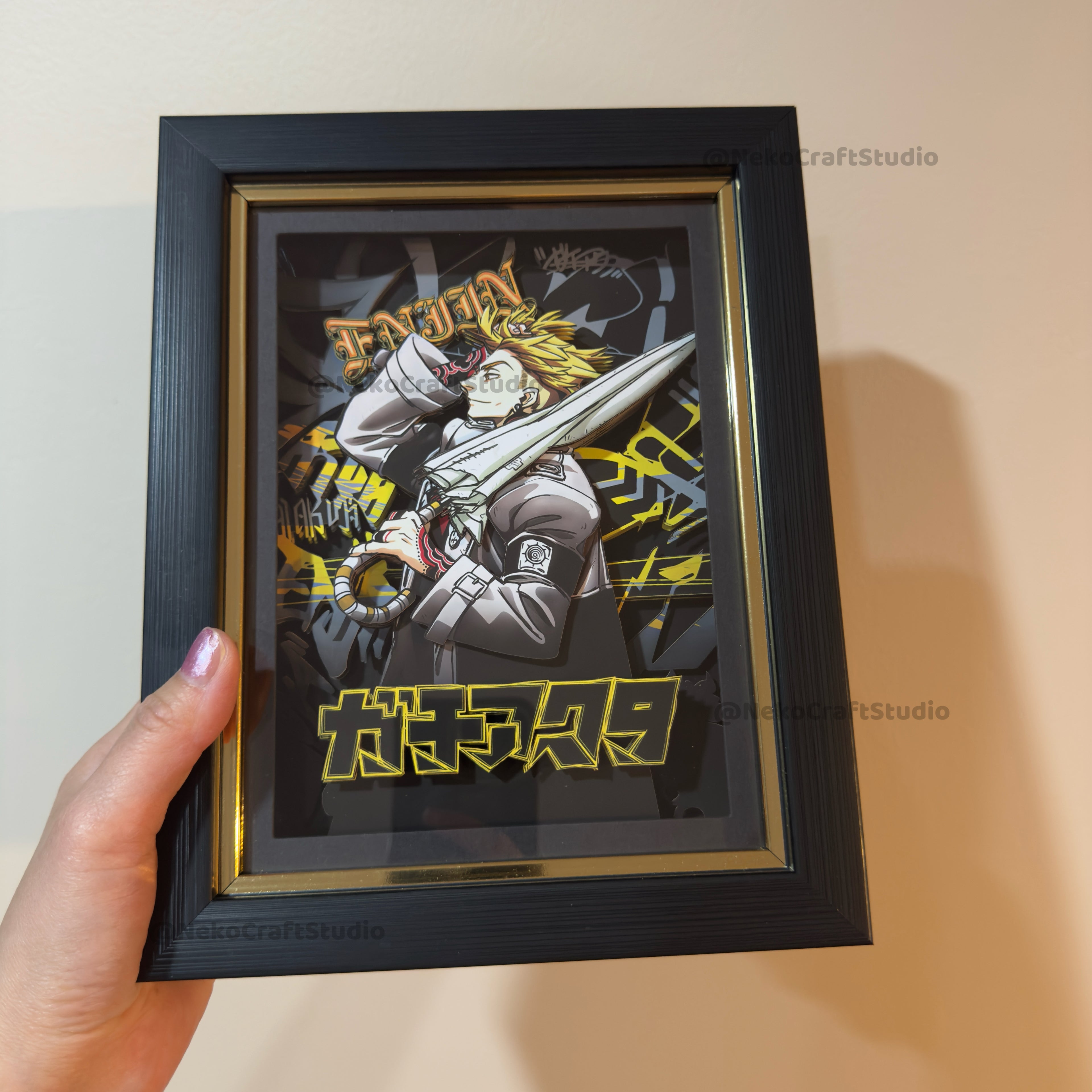 Gachiakuta -Enjin-3D Paper Cut Art Frame