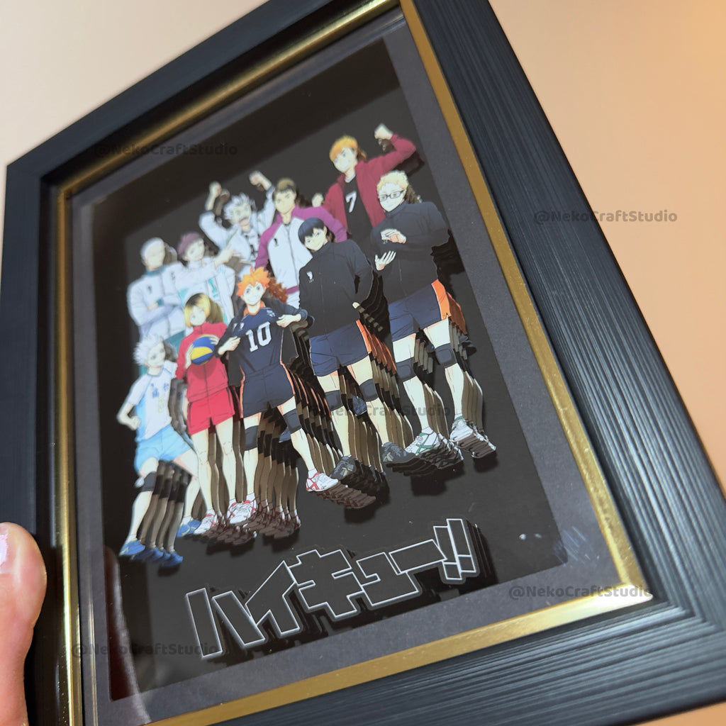 Haikyu Group -3D Paper Cut Art Frame