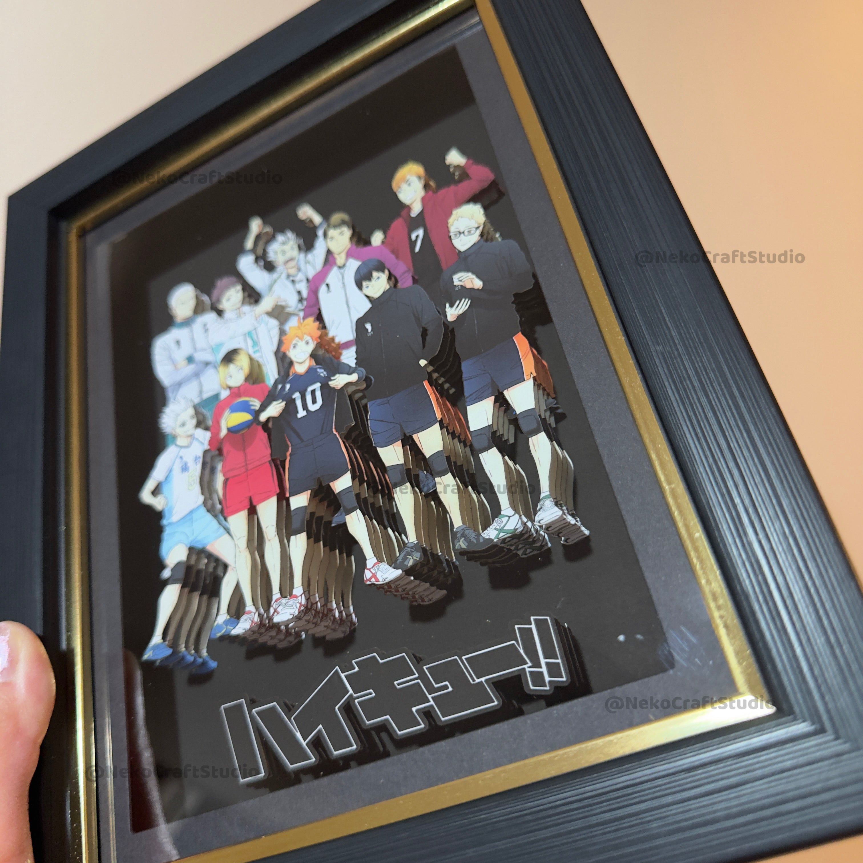 Haikyu Group -3D Paper Cut Art Frame