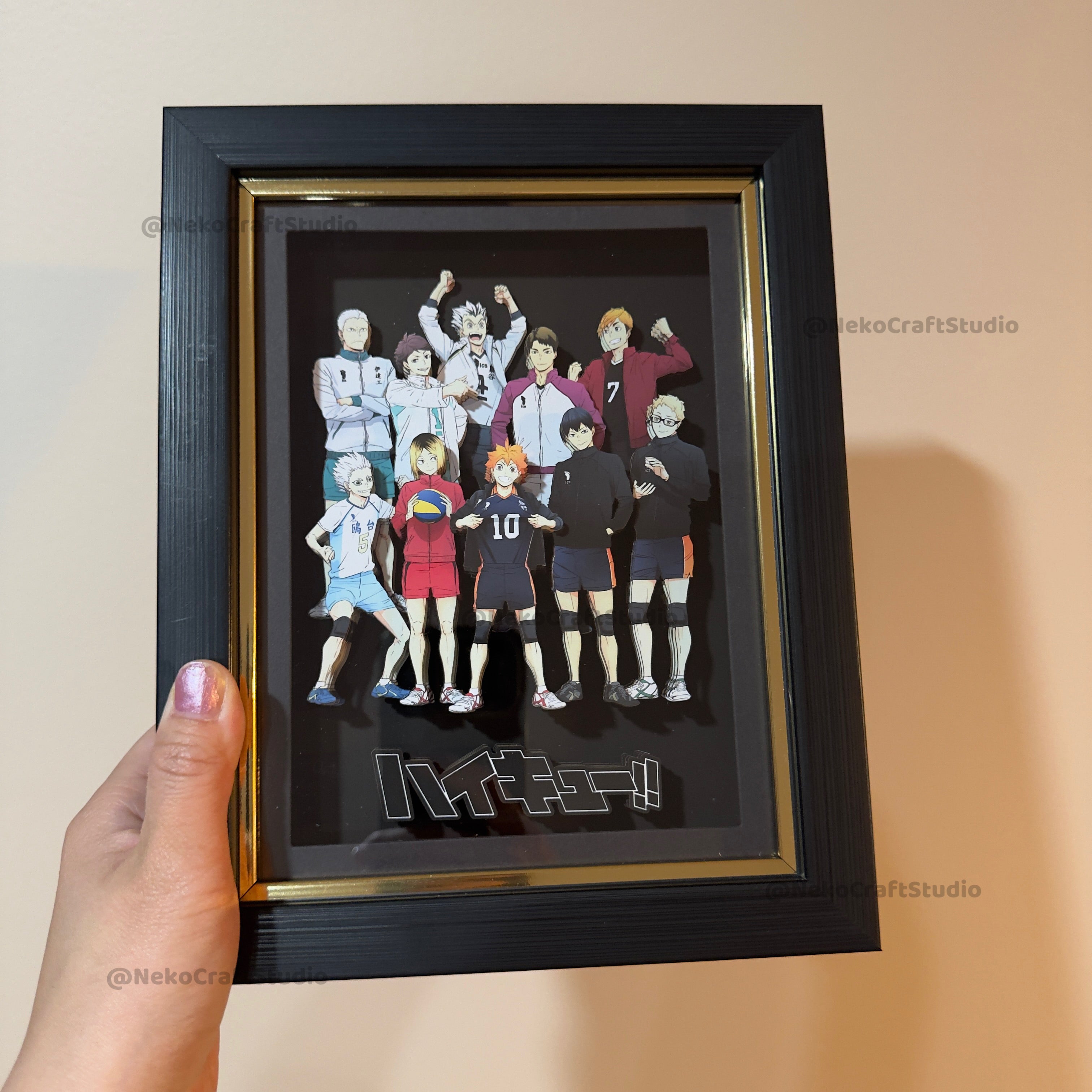 Haikyu Group -3D Paper Cut Art Frame