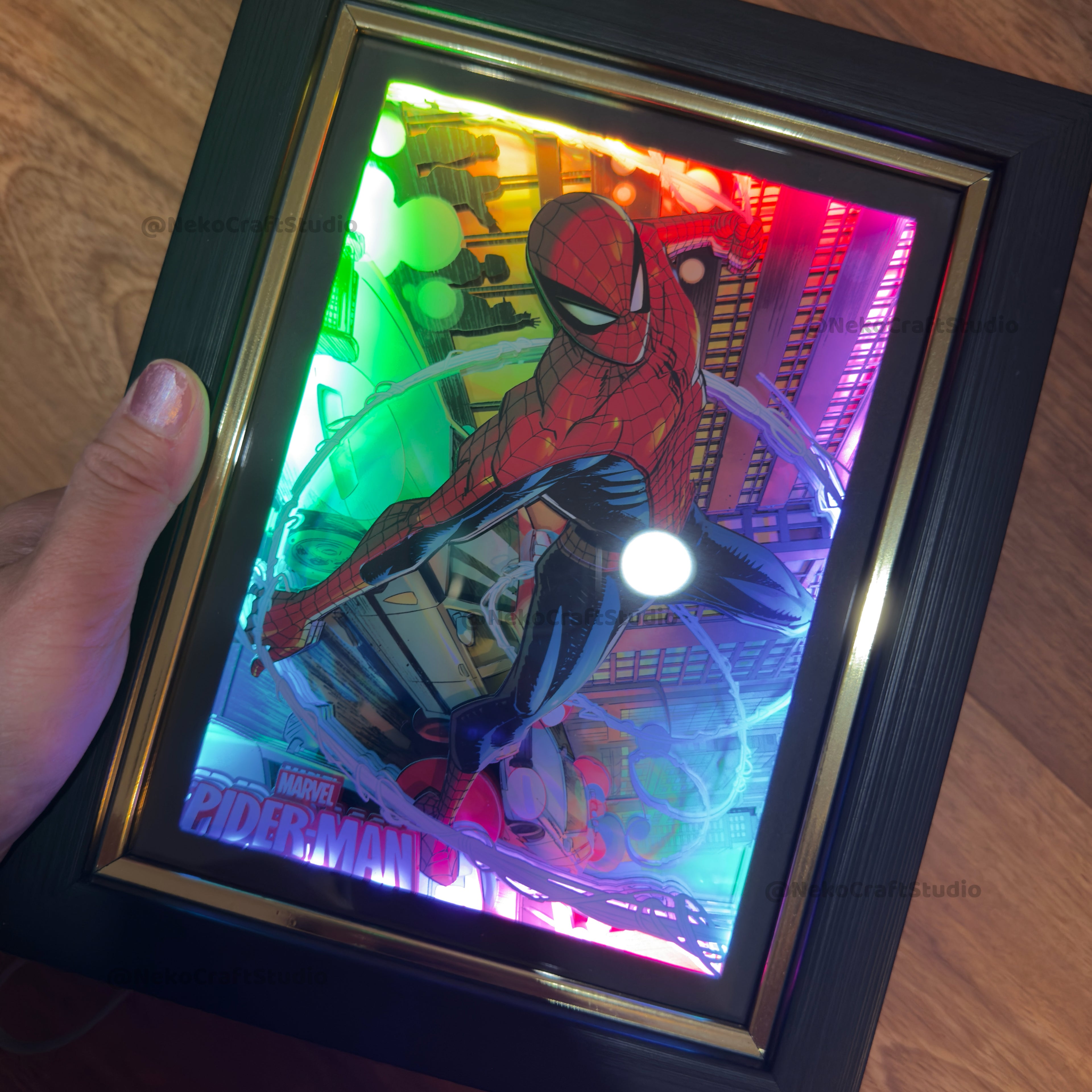 Marvel- Spider Man -3D Paper Cut Art Frame