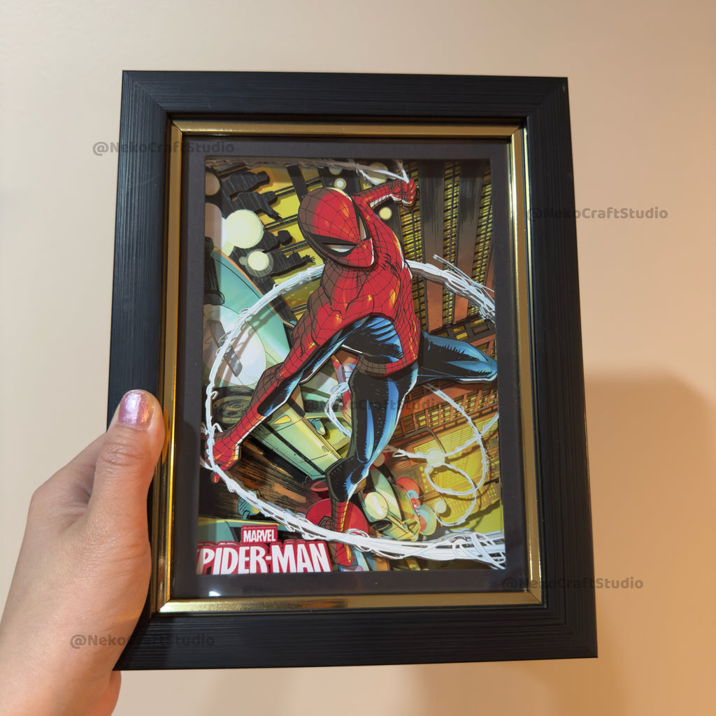 Marvel- Spider Man -3D Paper Cut Art Frame