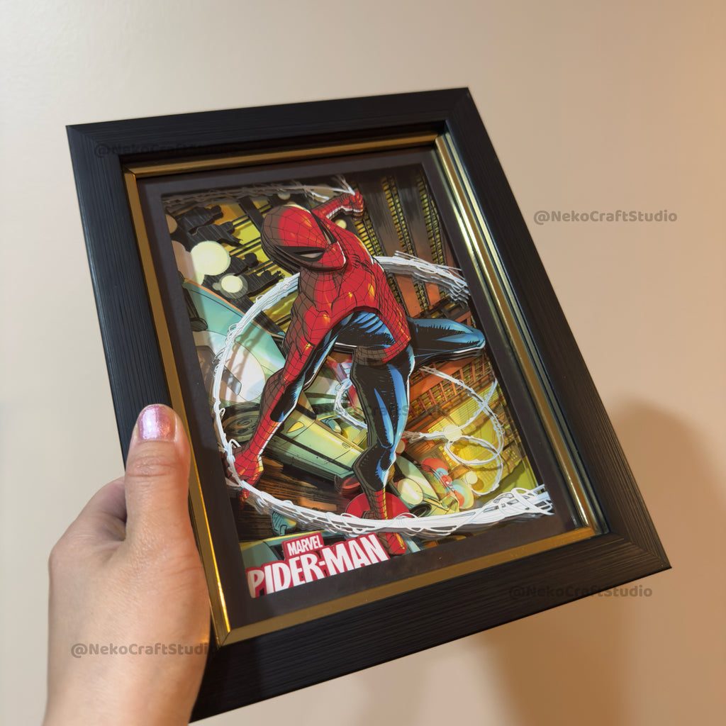 Marvel- Spider Man -3D Paper Cut Art Frame
