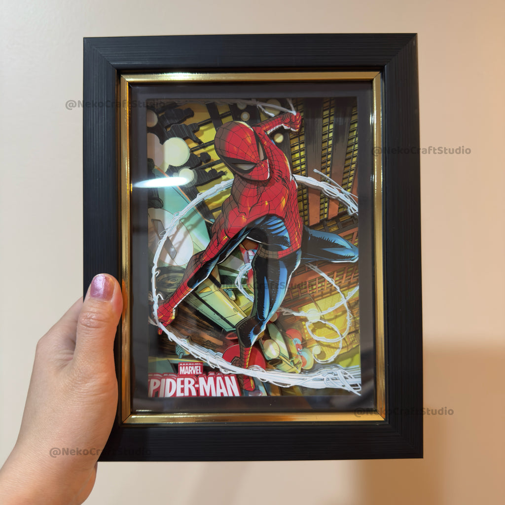 Marvel- Spider Man -3D Paper Cut Art Frame
