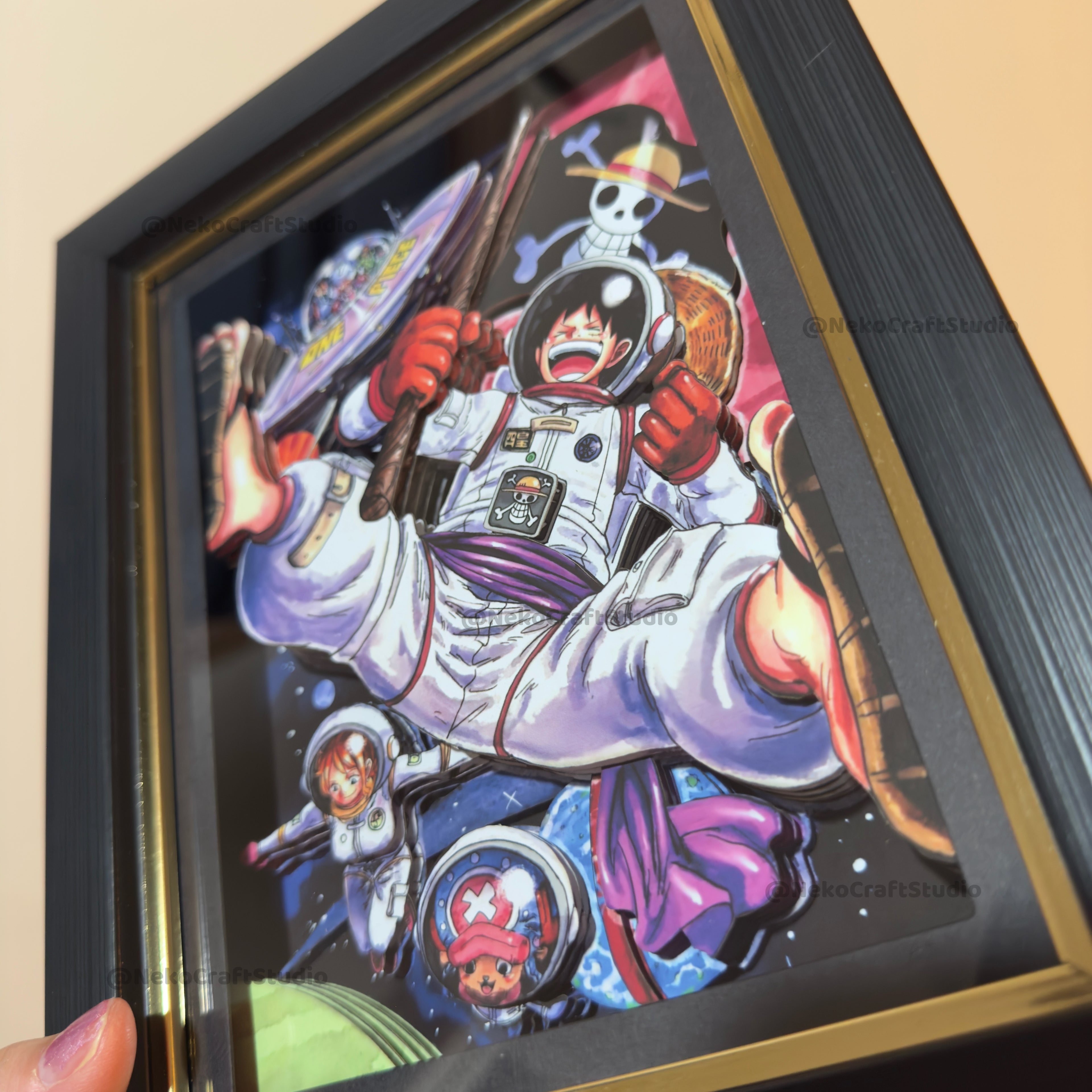 One Piece- Luffy -3D Paper Cut Art Frame