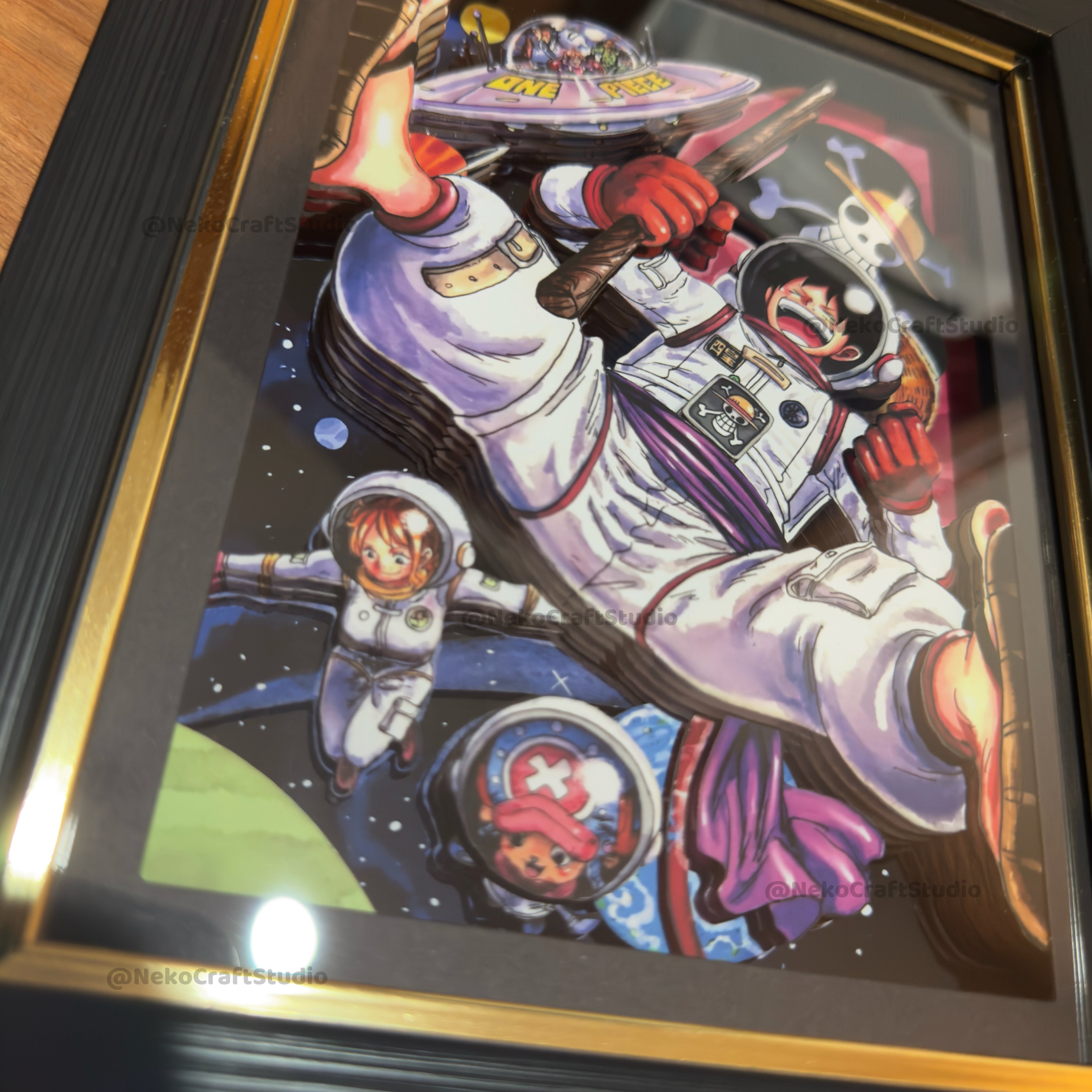 One Piece- Luffy -3D Paper Cut Art Frame