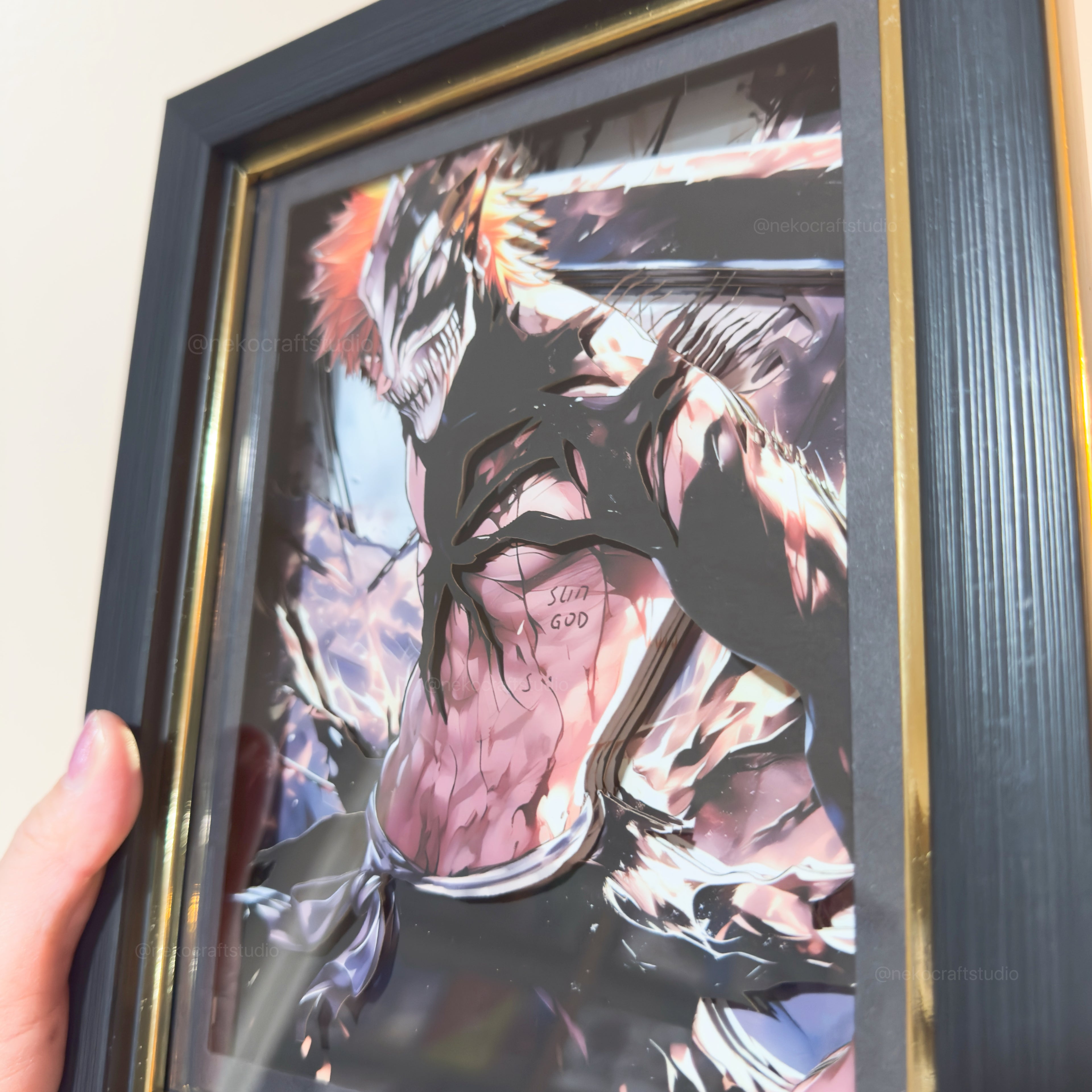 Bleach - Kurosaki Ichigo -3D Paper Cut Art Frame