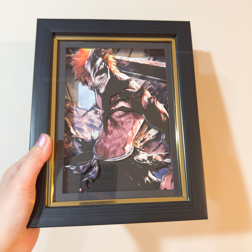 Bleach - Kurosaki Ichigo -3D Paper Cut Art Frame