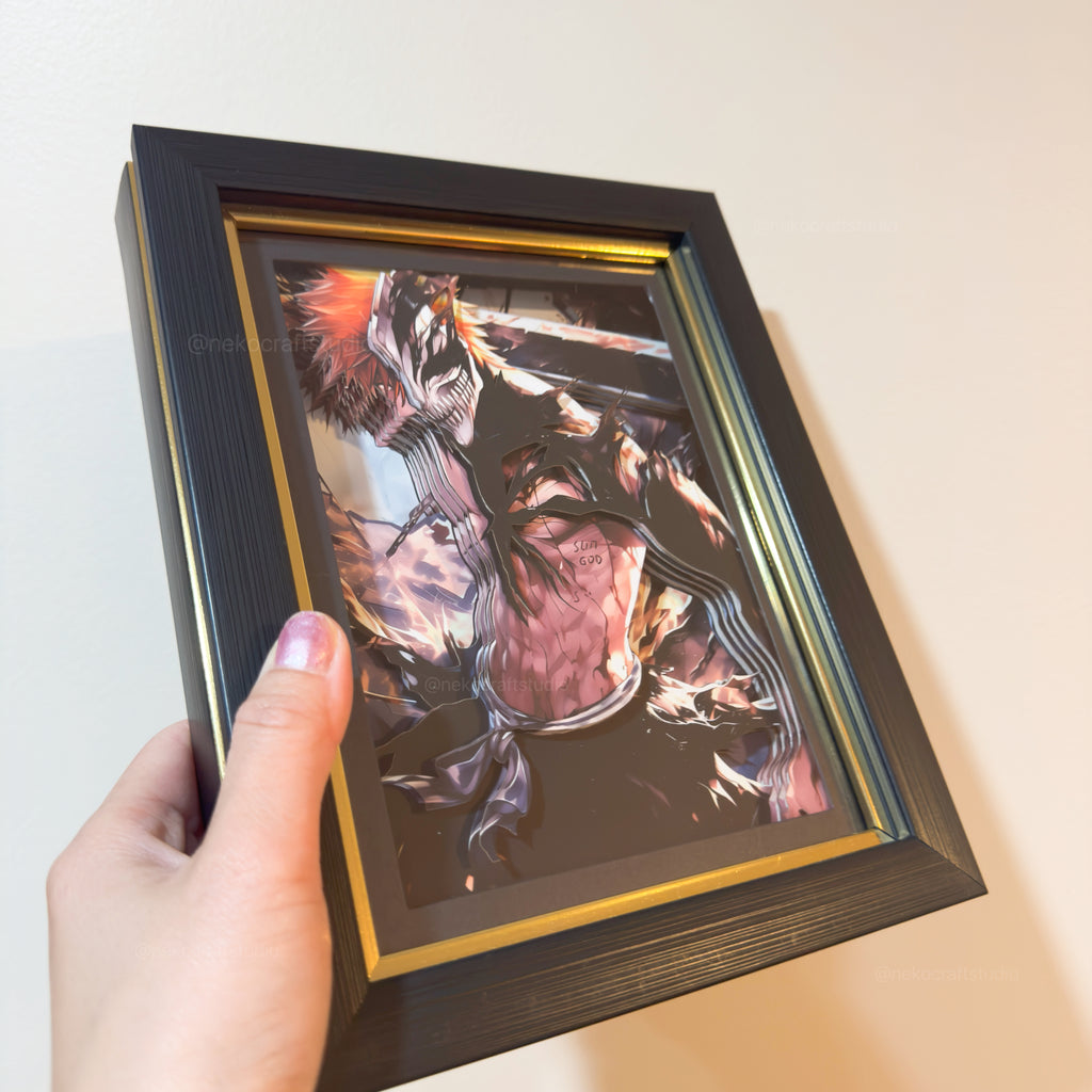 Bleach - Kurosaki Ichigo -3D Paper Cut Art Frame