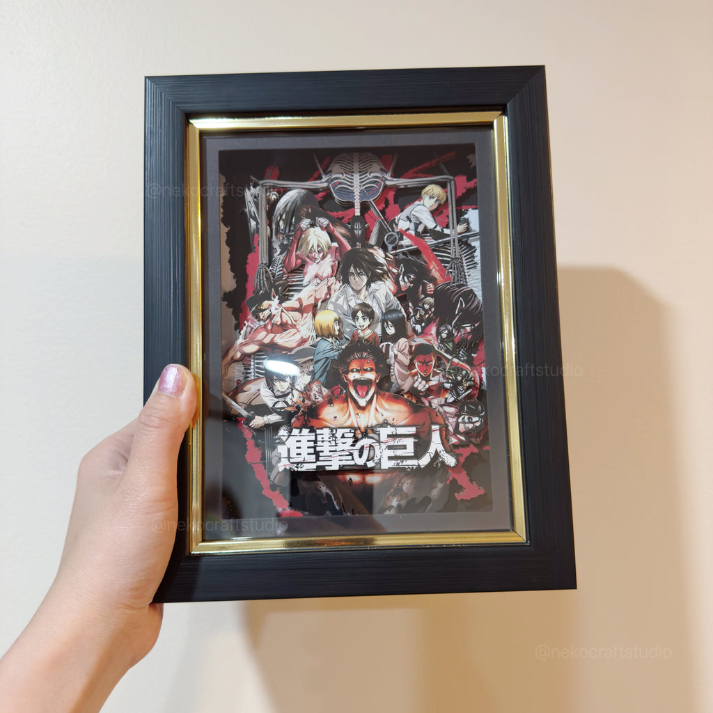 Attack on Titan  -3D Paper Cut Art Frame