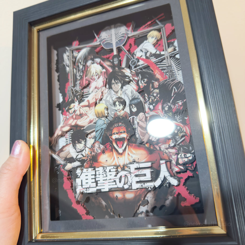 Attack on Titan  -3D Paper Cut Art Frame