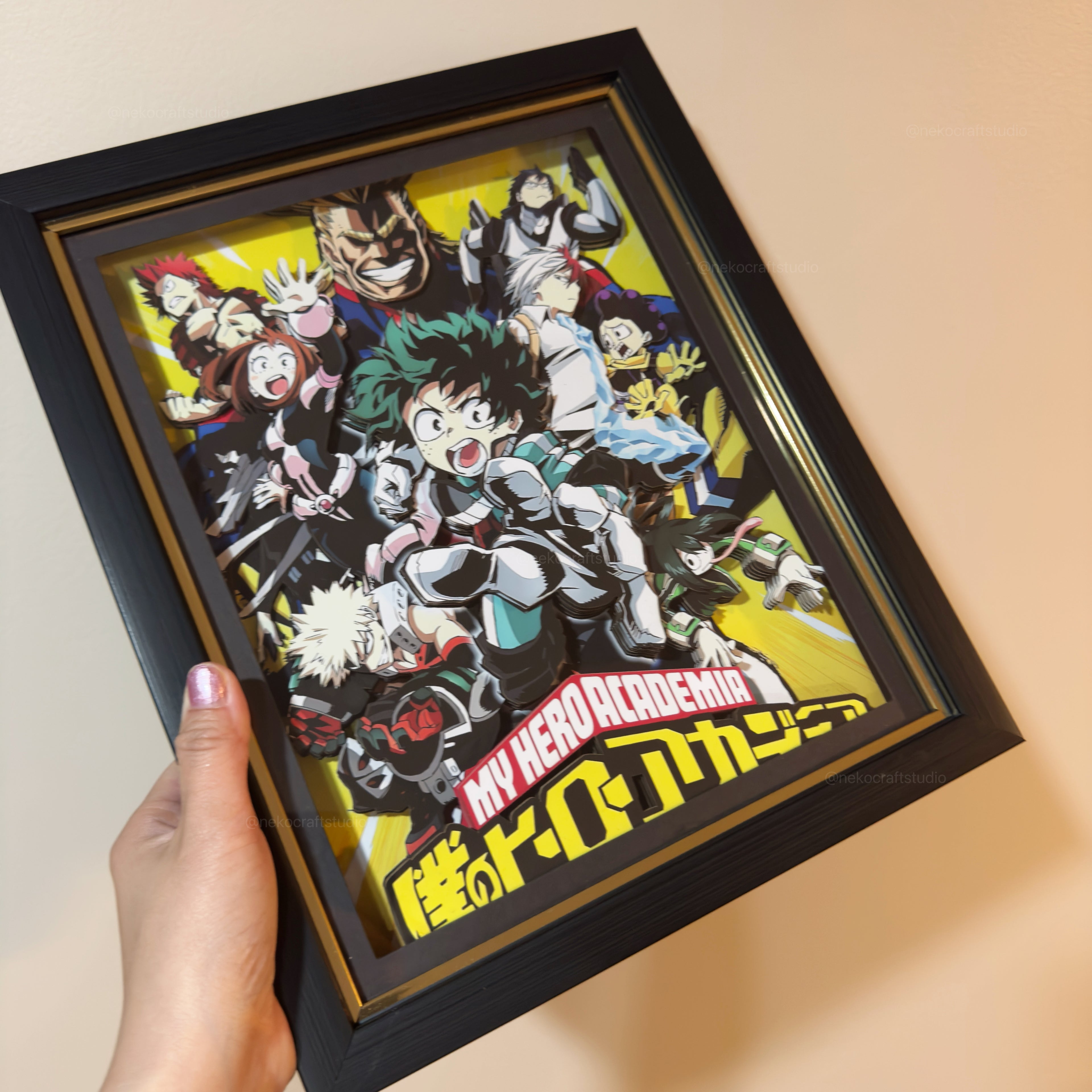 My Hero Academia -3D Paper Cut Art Frame