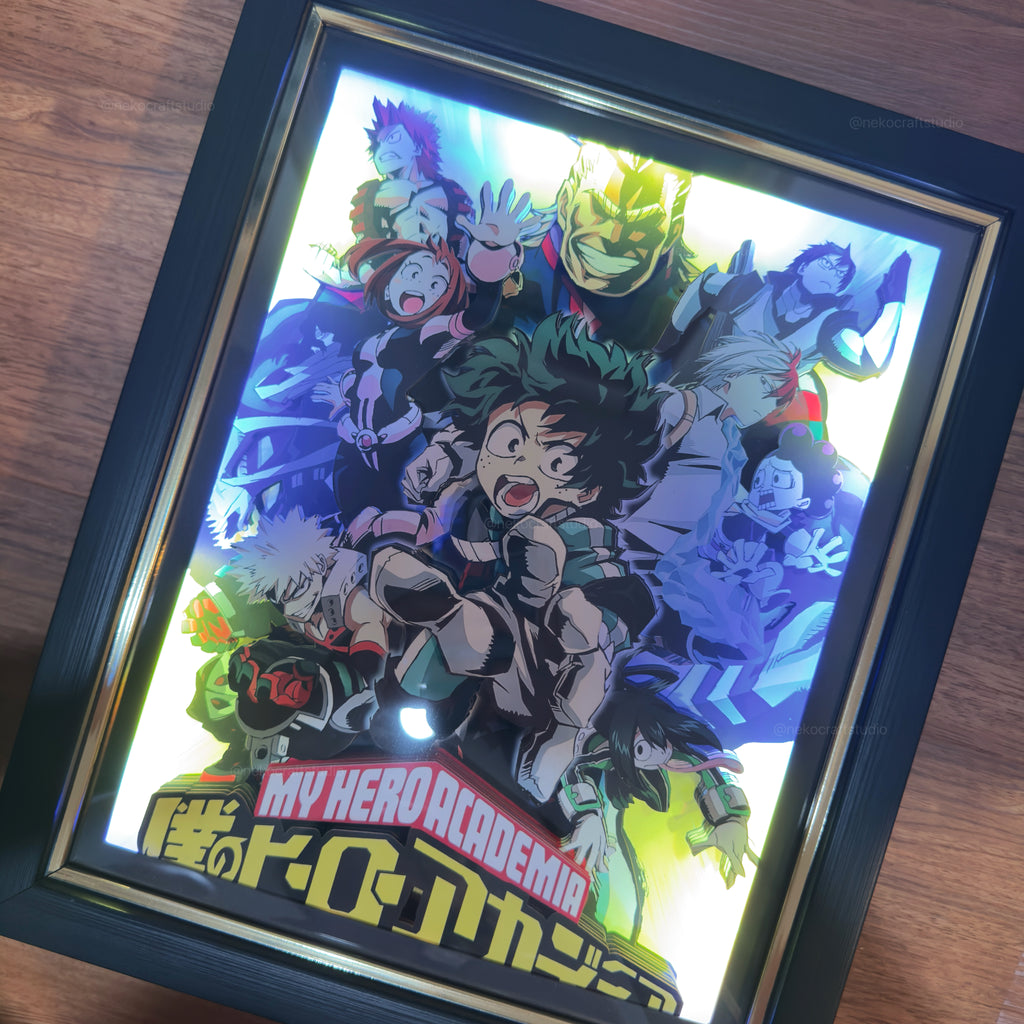 My Hero Academia -3D Paper Cut Art Frame