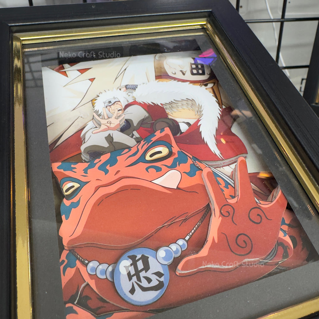 Jiraiya - 3D Paper Cut Art Frame -naruto
