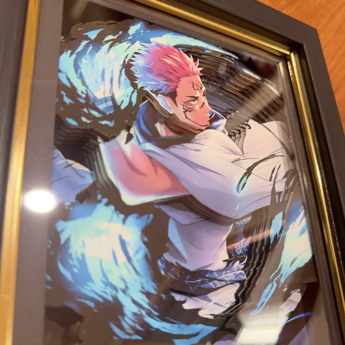 Jujutsu Kaisen - Ryomen Sukuna  -3D Paper Cut Art Frame