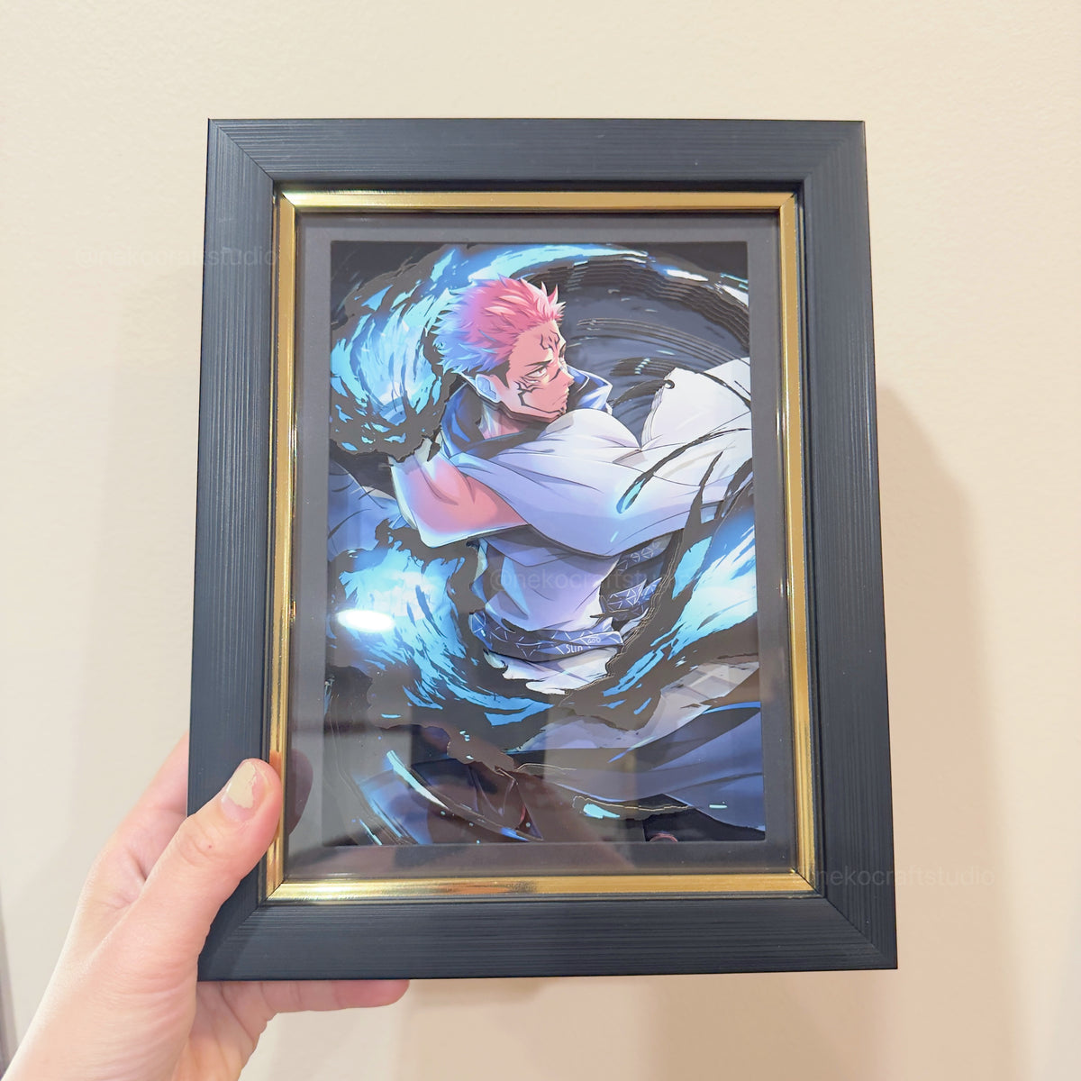 Jujutsu Kaisen - Ryomen Sukuna  -3D Paper Cut Art Frame