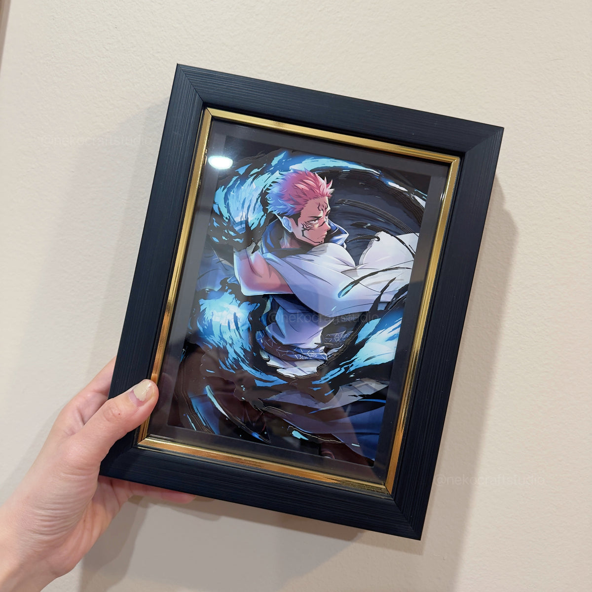 Jujutsu Kaisen - Ryomen Sukuna  -3D Paper Cut Art Frame