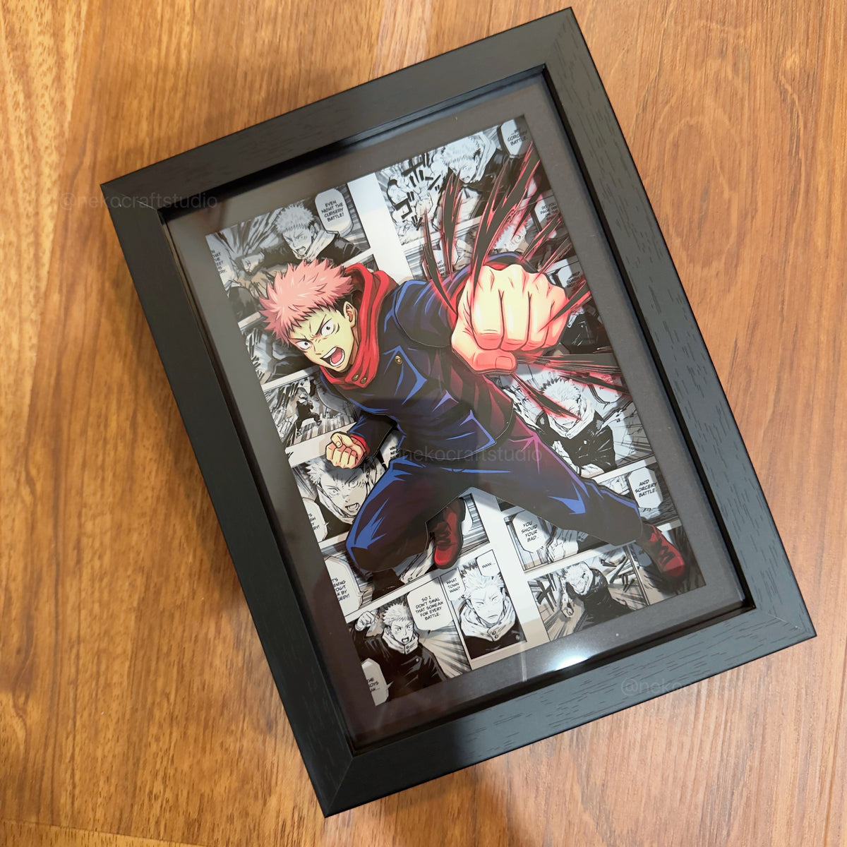 Jujutsu Kaisen - Yuji Itadori -3D Paper Cut Art Frame
