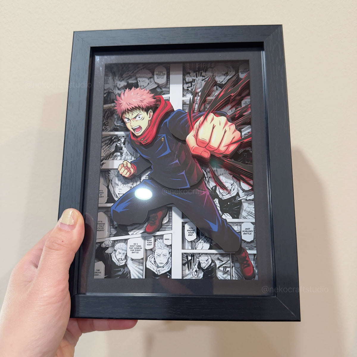 Jujutsu Kaisen - Yuji Itadori -3D Paper Cut Art Frame