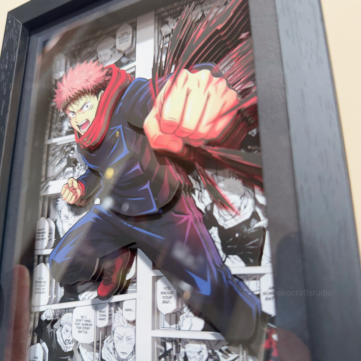 Jujutsu Kaisen - Yuji Itadori -3D Paper Cut Art Frame