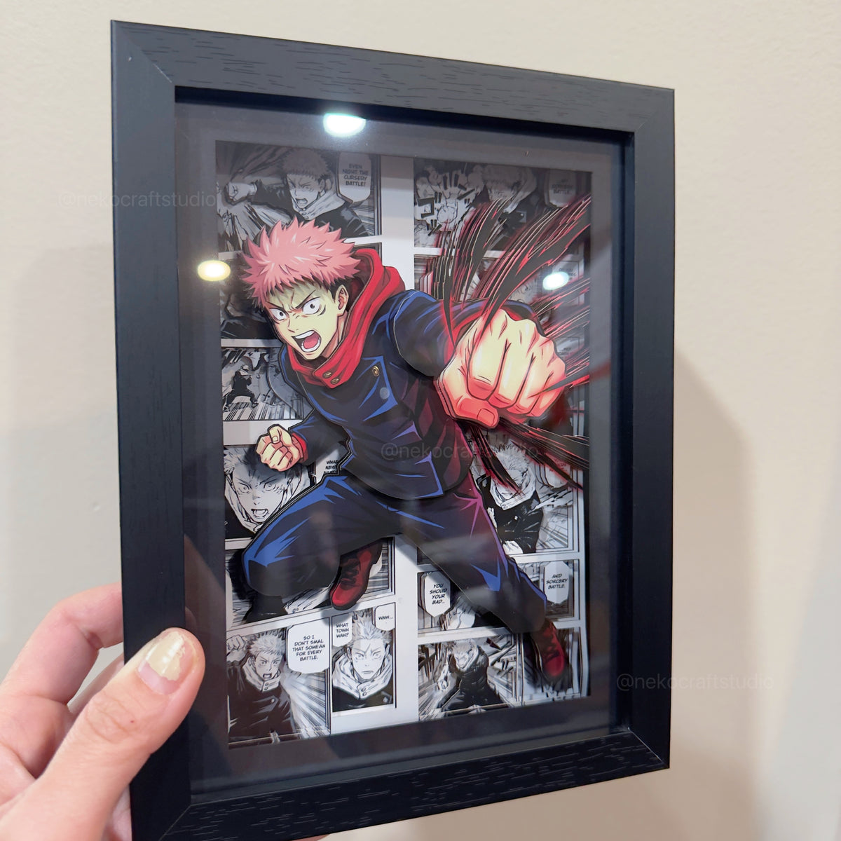 Jujutsu Kaisen - Yuji Itadori -3D Paper Cut Art Frame
