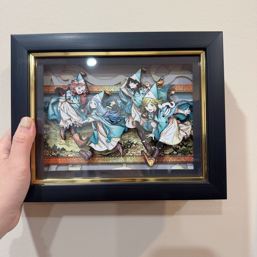 Witch Hat Atelier - Students -3D Paper Cut Art Frame