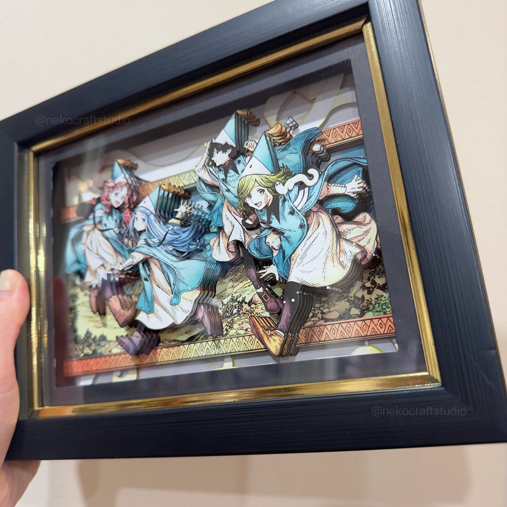 Witch Hat Atelier - Students -3D Paper Cut Art Frame