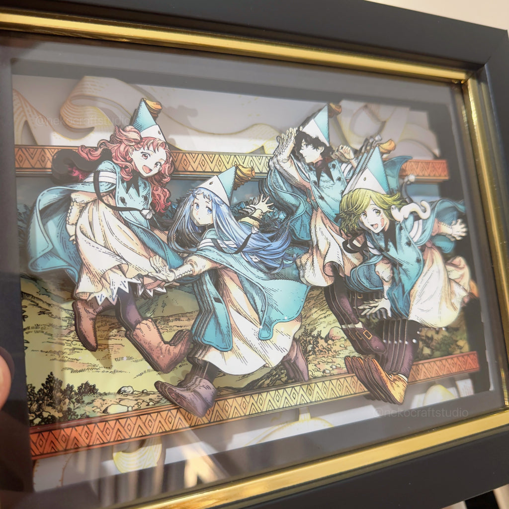Witch Hat Atelier - Students -3D Paper Cut Art Frame