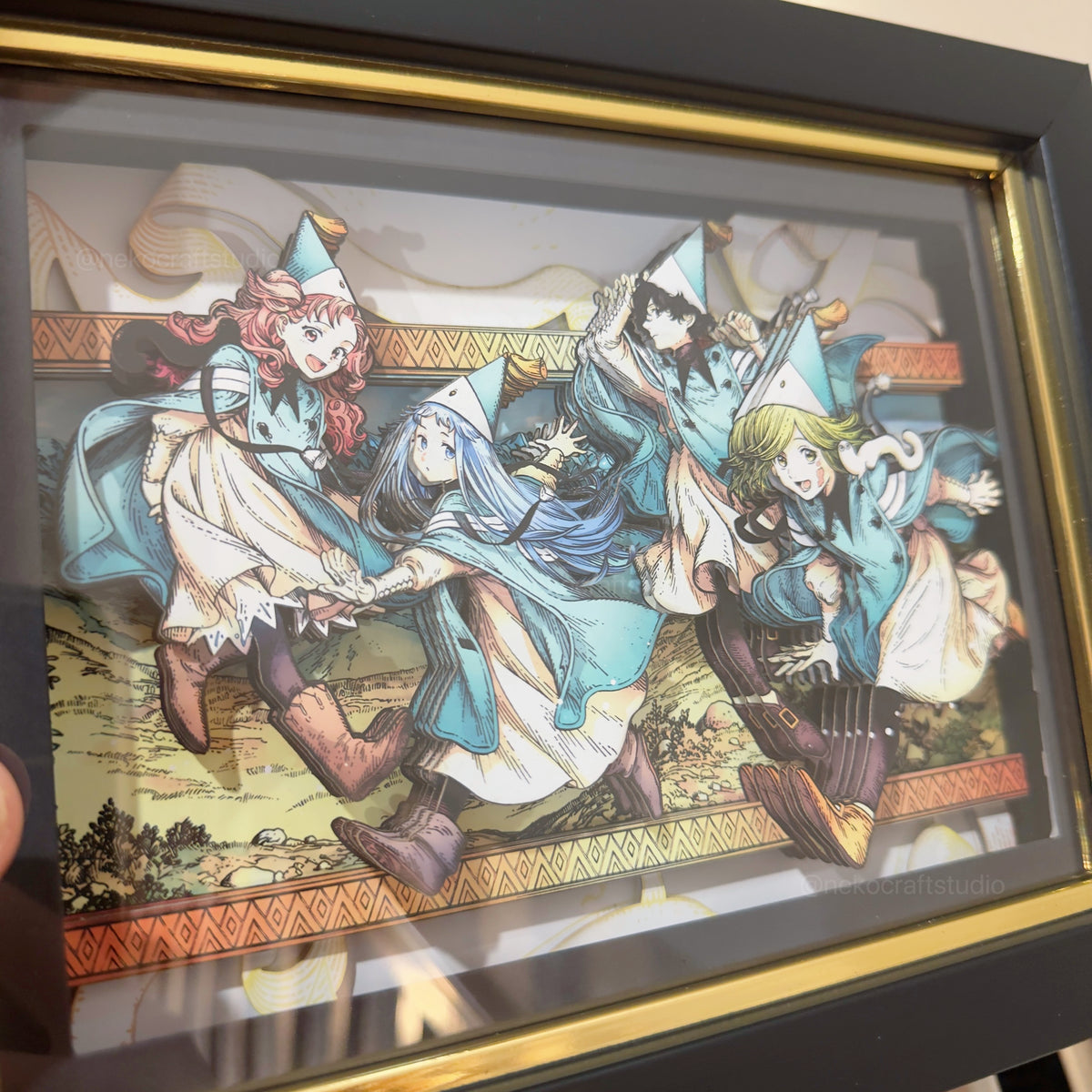 Witch Hat Atelier - Students -3D Paper Cut Art Frame