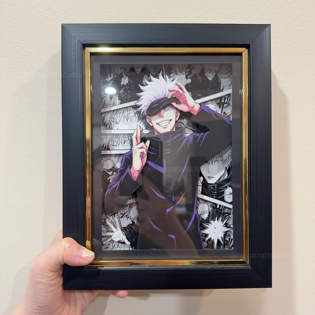 Jujutsu Kaisen - Satoru Gojo  -3D Paper Cut Art Frame