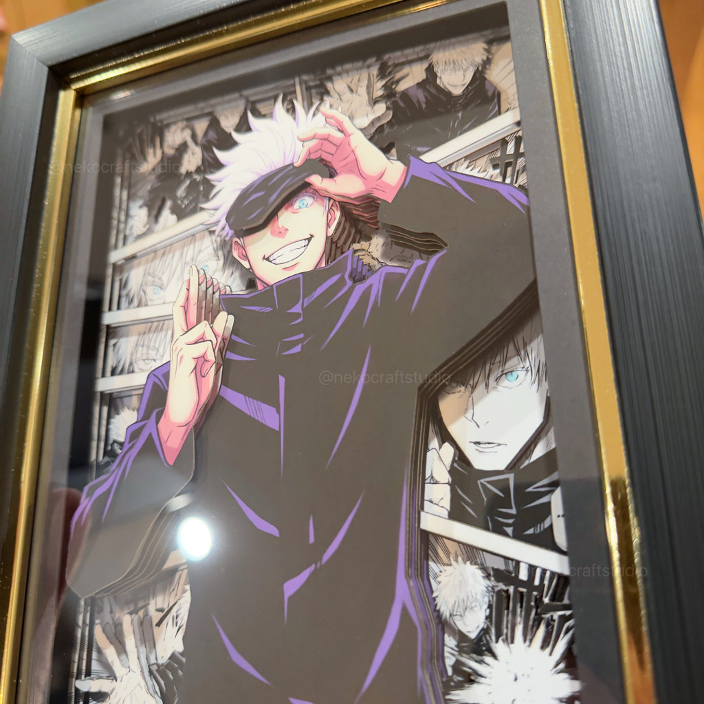 Jujutsu Kaisen - Satoru Gojo  -3D Paper Cut Art Frame