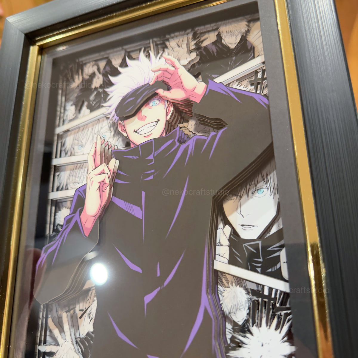 Jujutsu Kaisen - Satoru Gojo  -3D Paper Cut Art Frame