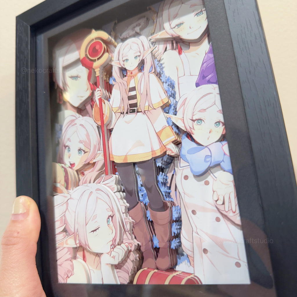Frieren: Beyond Journey's End -3D Paper Cut Art Frame