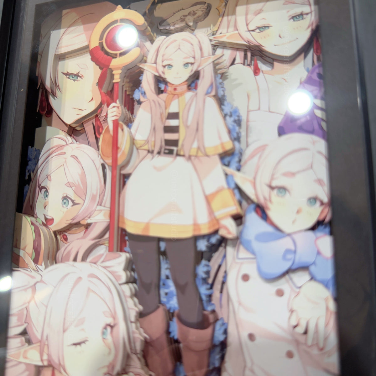 Frieren: Beyond Journey's End -3D Paper Cut Art Frame