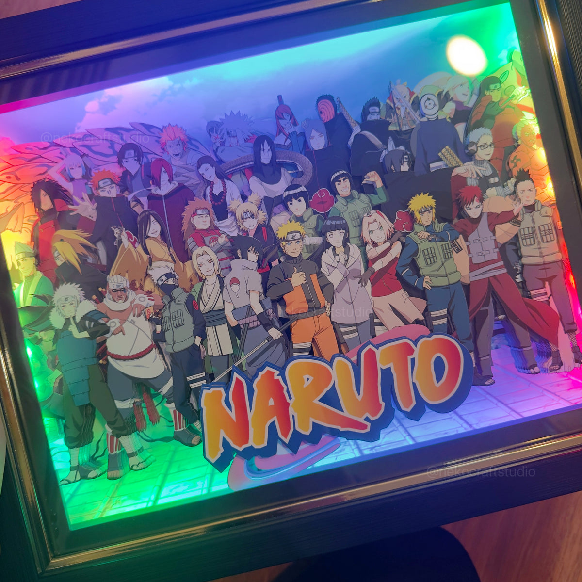 Naruto - Group Picture -3D Paper Cut Art Frame