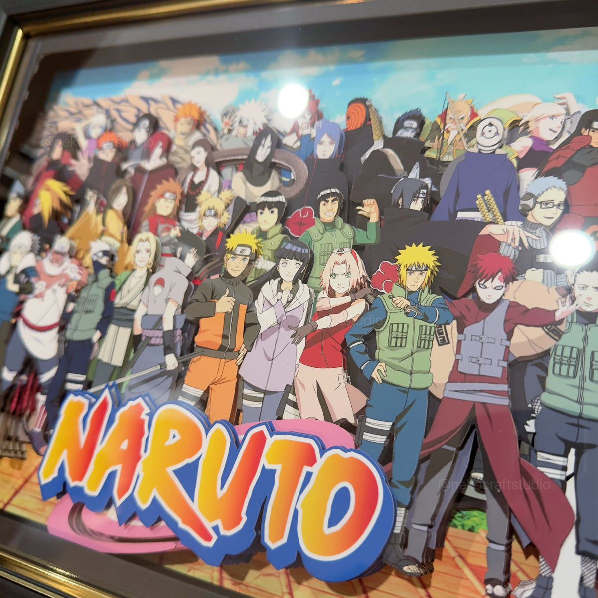 Naruto - Group Picture -3D Paper Cut Art Frame