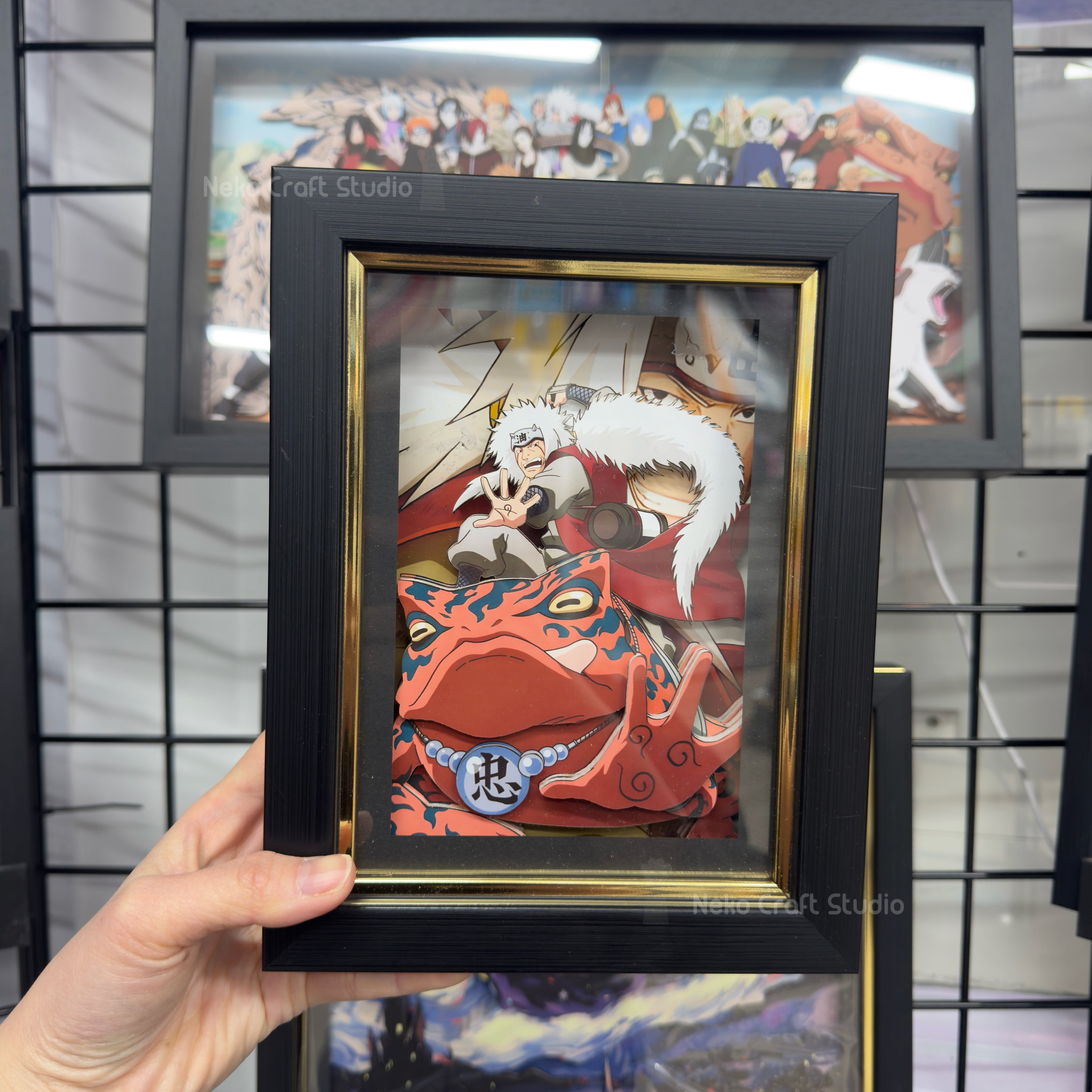 Jiraiya - 3D Paper Cut Art Frame -naruto