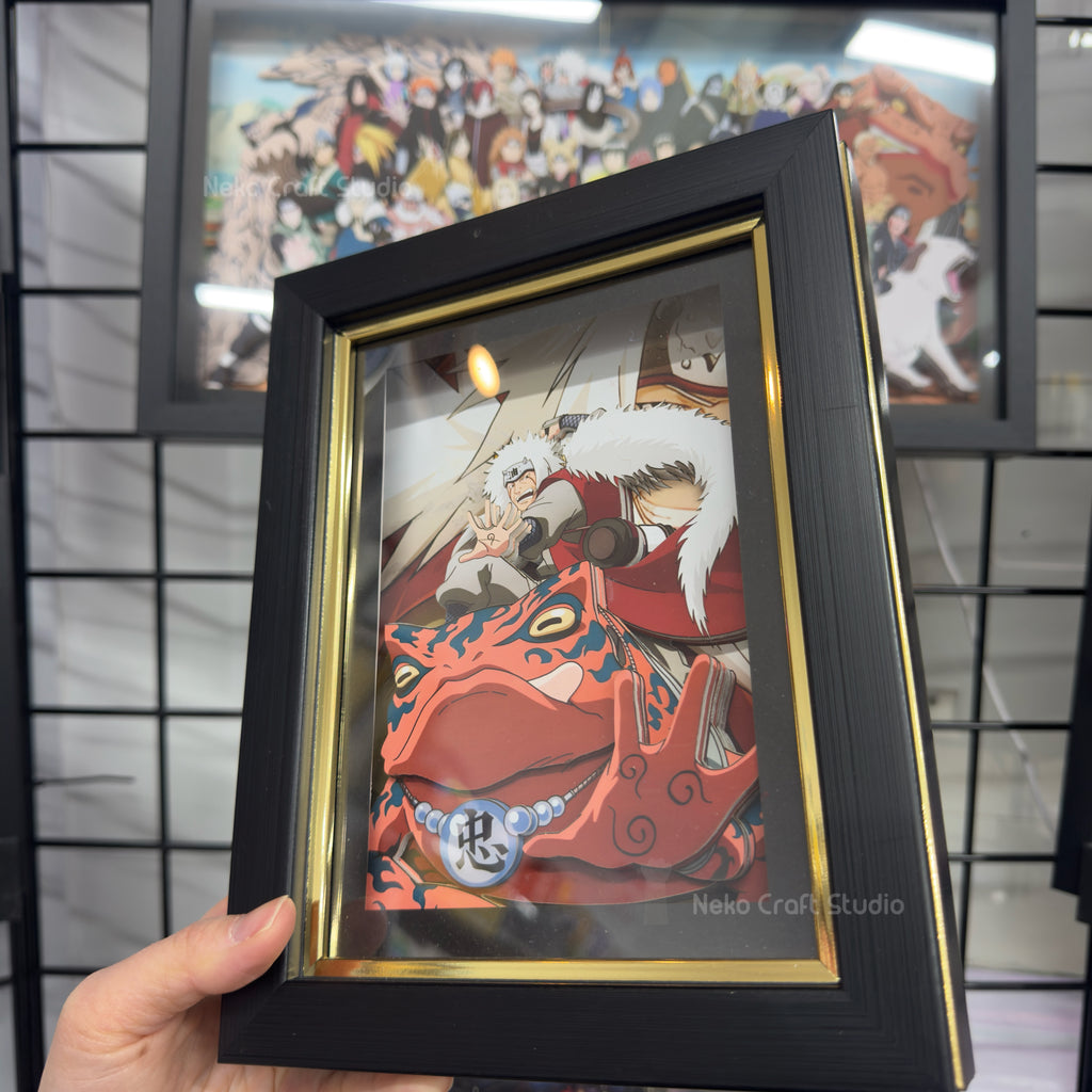 Jiraiya - 3D Paper Cut Art Frame -naruto