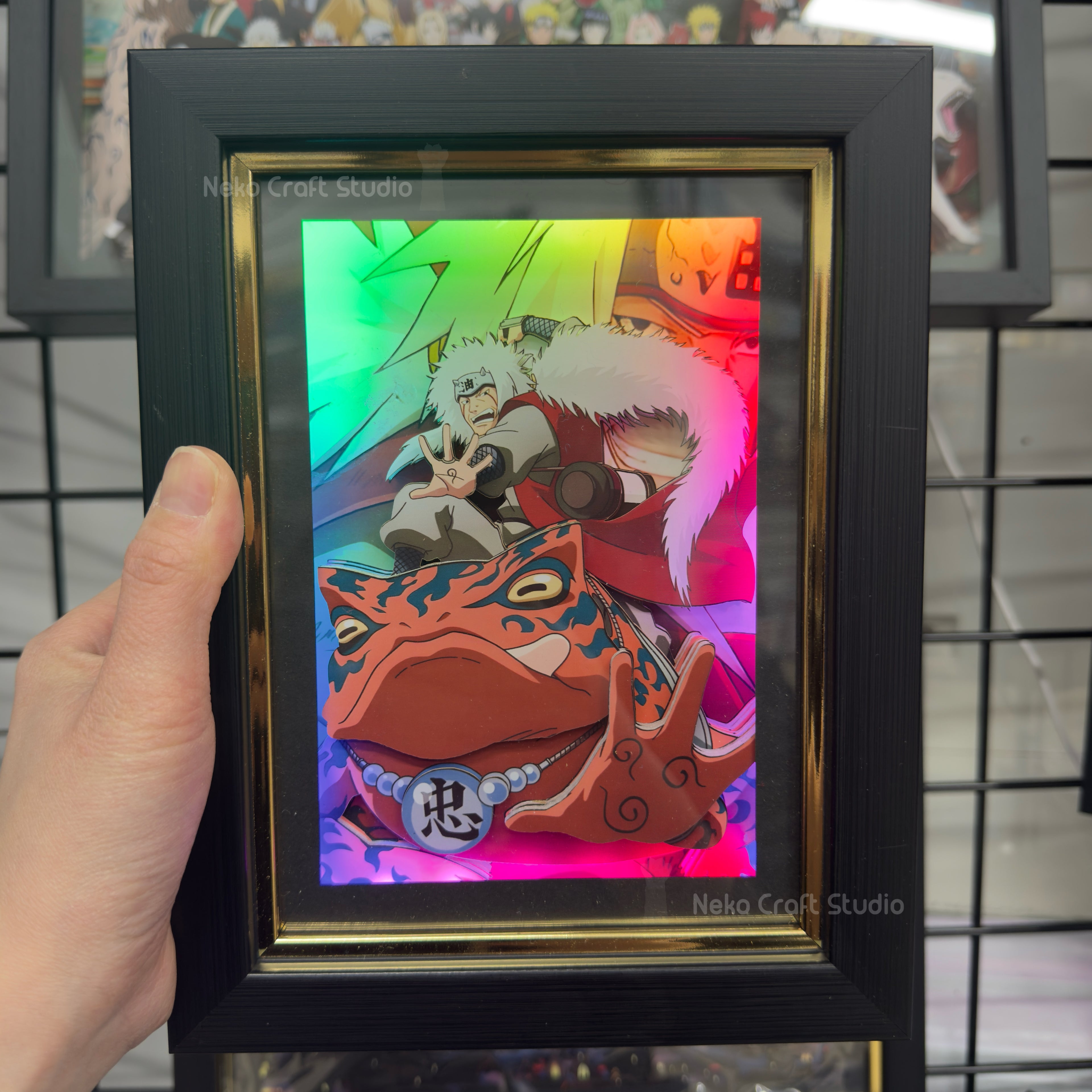 Jiraiya - 3D Paper Cut Art Frame -naruto