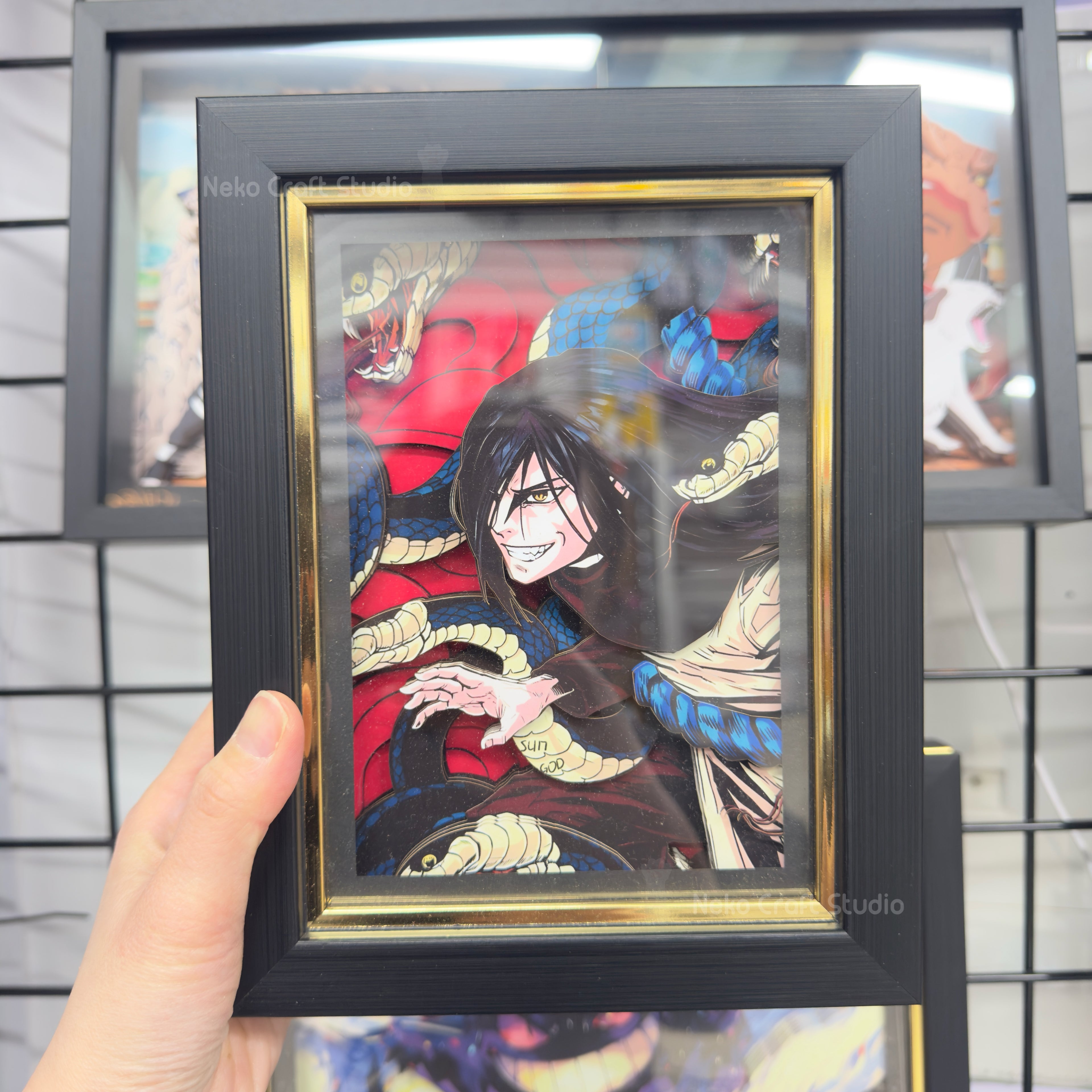 Orochimaru - 3D Paper Cut Art Frame